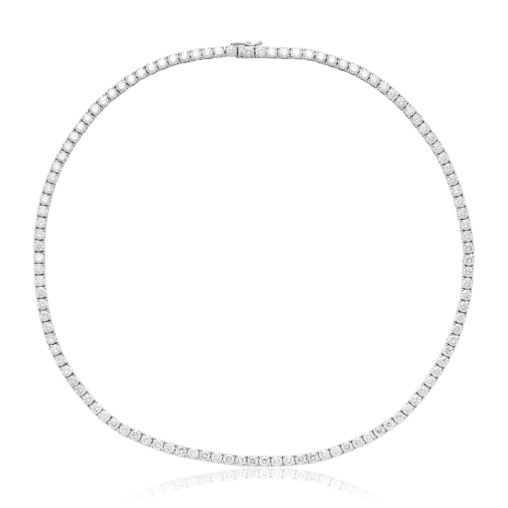 21.14ctw Diamond Tennis Necklace