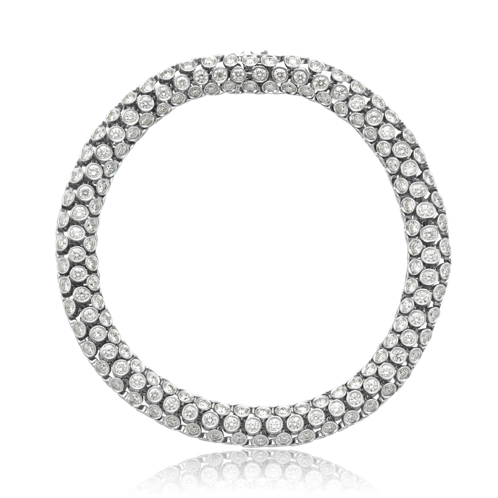 Diamond Bezel Eternity Bracelet